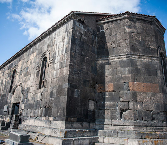 4th century Kasagh basilica in the town of Aparan, Armenia.