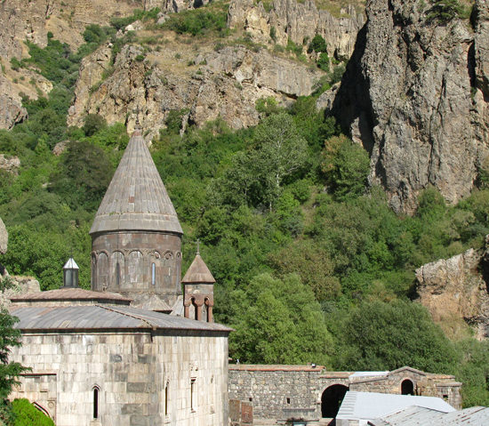 UNESCO World Heritage Site Geghard monastery in Armenia.