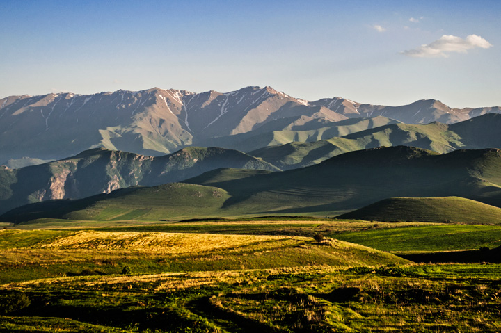 Mountainous landscape in Armenia.