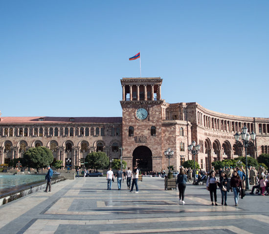 Republic Square, the main square of Yerevan.