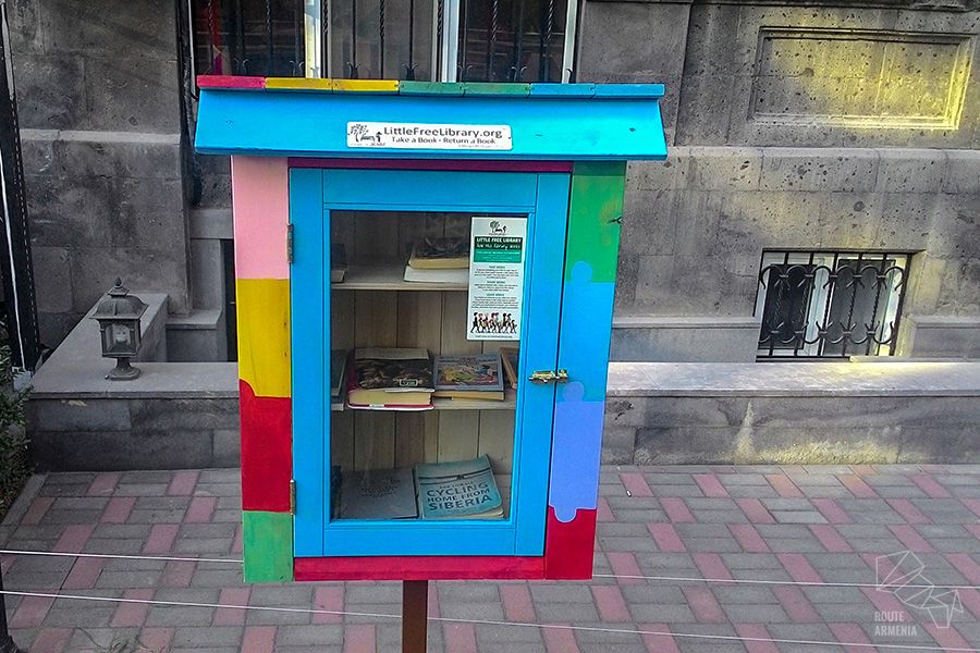 Little free library in Yerevan