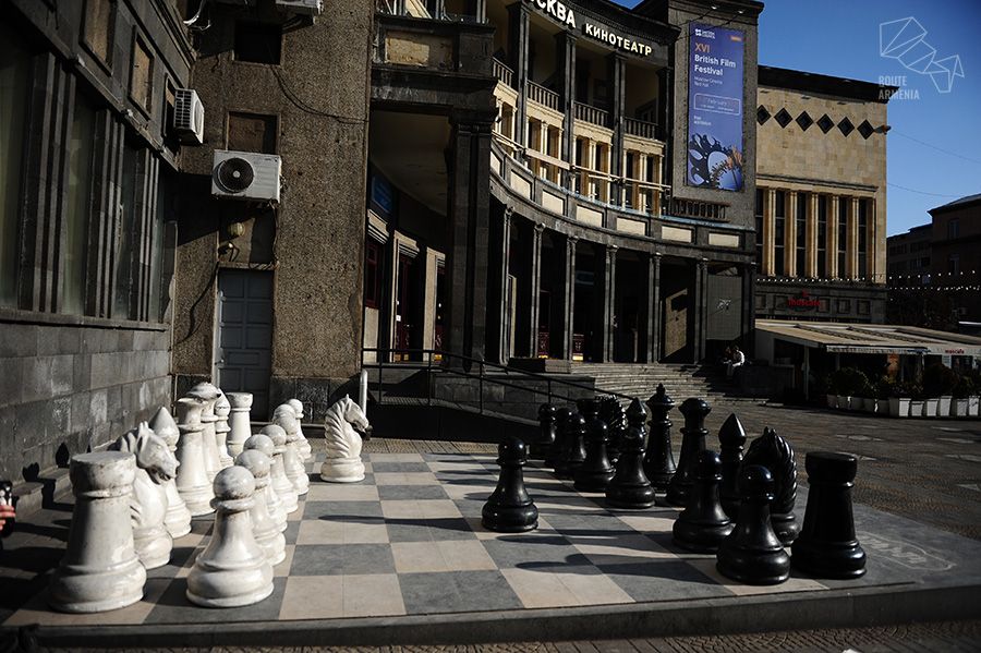 Outdoor chess in Yerevan, Armenia