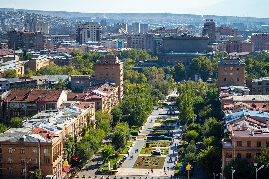 Panoramic view of Yerevan, Armenia