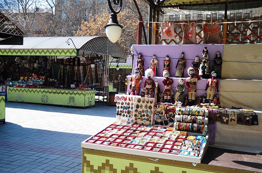 Vernissage souvenir market in Yerevan, Armenia